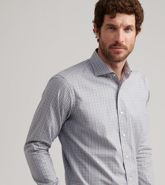 Abetone Cotton Sport Shirt in Rain Cloud by Peter Millar