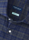 Trentino Italian Flannel Sport Shirt in Navy by Peter Millar