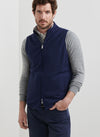 Ryder Reversible Vest in Navy by Peter Millar