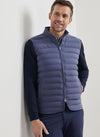 Winsome Hybrid Cardigan in Nebula Blue by Peter Millar