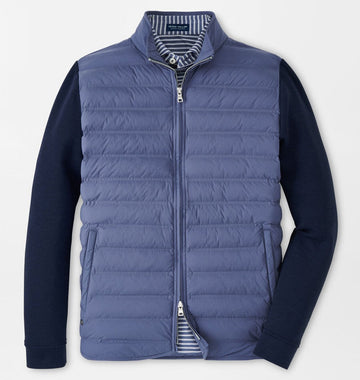 Winsome Hybrid Cardigan in Nebula Blue by Peter Millar