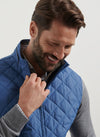 Essex Quilted Travel Vest in Astral Blue by Peter Millar