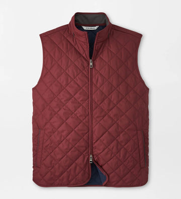Essex Quilted Travel Vest in Autumn Foliage by Peter Millar