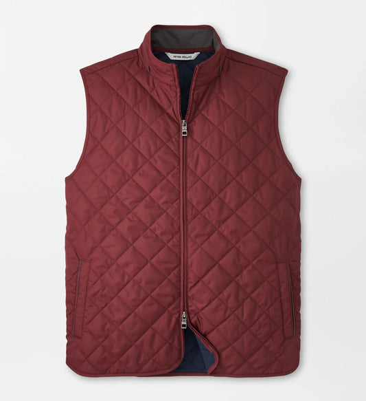 Essex Quilted Travel Vest in Autumn Foliage by Peter Millar