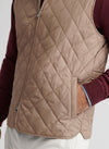 Essex Quilted Travel Vest in Poplar Brown by Peter Millar