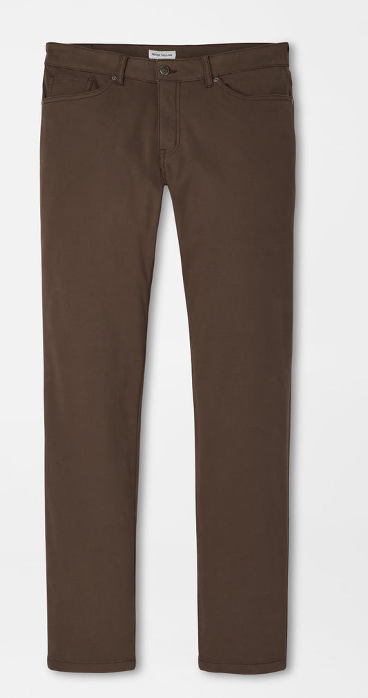 Signature Sateen Five-Pocket Pant in French Press by Peter Millar