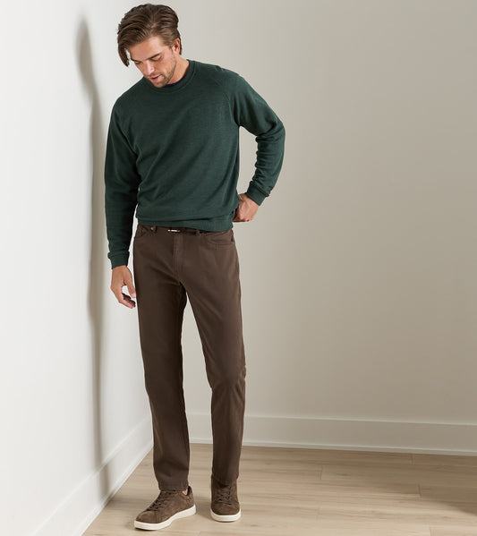 Signature Sateen Five-Pocket Pant in French Press by Peter Millar