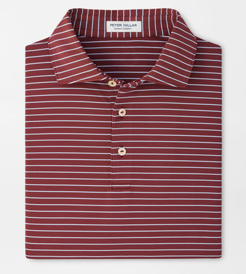 Oaks Performance Jersey Polo in Bordeaux by Peter Millar