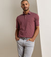 Oaks Performance Jersey Polo in Bordeaux by Peter Millar
