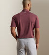Oaks Performance Jersey Polo in Bordeaux by Peter Millar