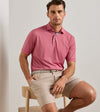 Oaks Performance Jersey Polo in Red Coral by Peter Millar