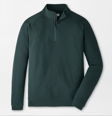 Cradle Piqué Performance Quarter-Zip in Pine Brook by Peter Millar