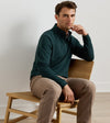 Cradle Piqué Performance Quarter-Zip in Pine Brook by Peter Millar