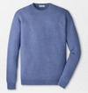 Autumn Crest Honeycomb Crewneck Sweater in Blue Freesia by Peter Millar