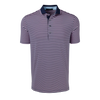 Cypress Short Sleeve Polo in Sunrise/Maltese Blue by Greyson