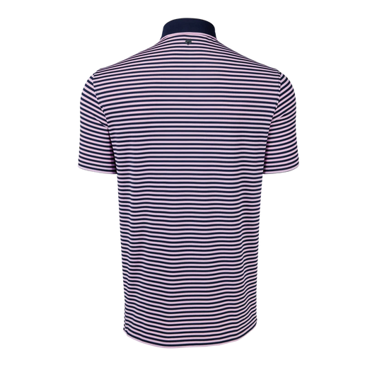 Cypress Short Sleeve Polo in Sunrise/Maltese Blue by Greyson