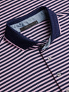 Cypress Short Sleeve Polo in Sunrise/Maltese Blue by Greyson