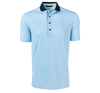 Knight Wolf Short Sleeve Polo in Wolf Blue by Greyson