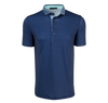 Ghost Dreamer Short Sleeve Polo in Maltese Blue by Greyson
