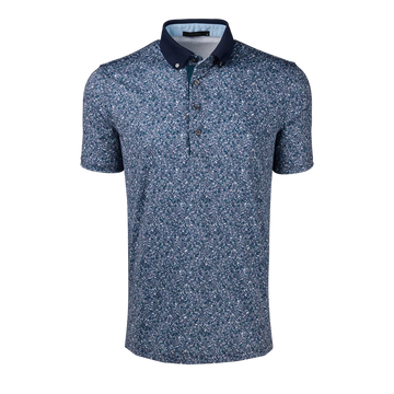 Angel Tears Short Sleeve Polo in Shadow by Greyson