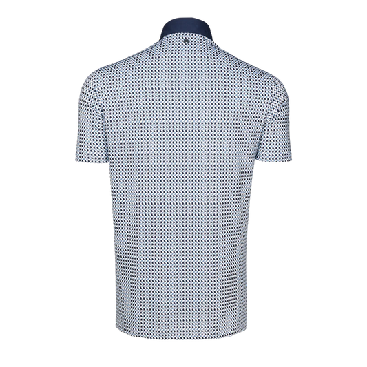 Wolf Whisperer Short Sleeve Polo in Arctic by Greyson