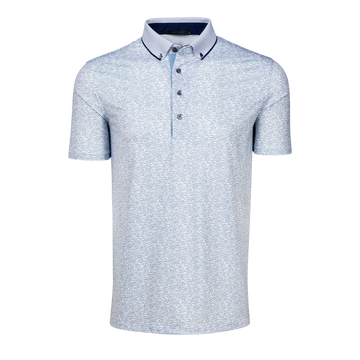 Range Short Sleeve Polo in Arctic by Greyson