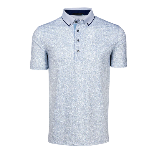 Range Short Sleeve Polo in Arctic by Greyson
