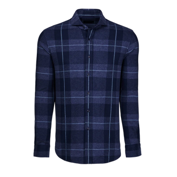 Chamonix Fleece Knit Shirt in Maltese Blue by Greyson