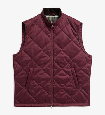 Finn Gilet in Dark Bordeaux by Barbour