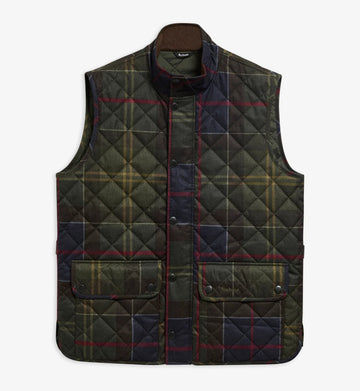 Icons Tartan Lowerdale Quilted Gilet in Classic Tartan by Barbour