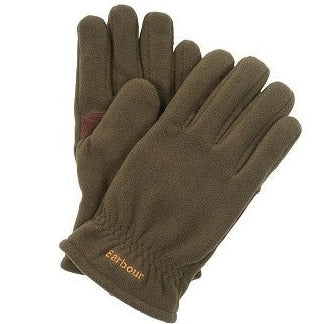 Coalford Fleece Gloves in Olive by Barbour