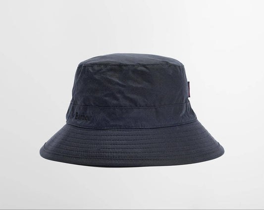 Waxed Bucket Hat in Navy by Barbour