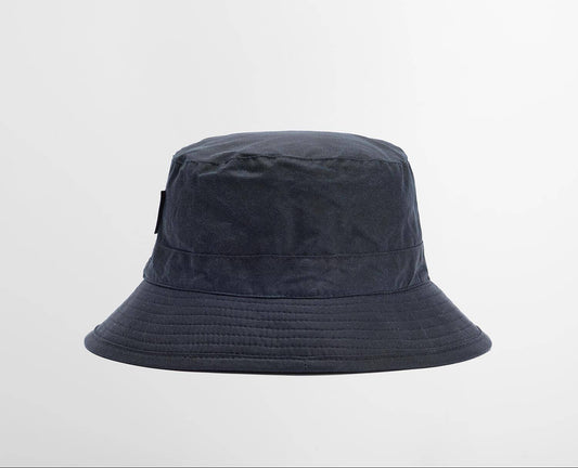 Waxed Bucket Hat in Navy by Barbour
