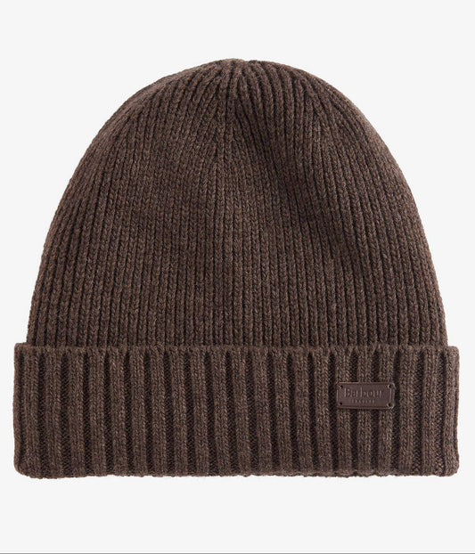 Carlton Beanie in Mid Brown by Barbour