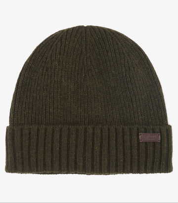 Carlton Beanie in Dark Green by Barbour