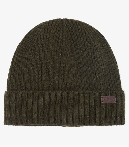 Carlton Beanie in Dark Green by Barbour