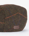 Cheviot Flat Cap in Olive Herringbone by Barbour
