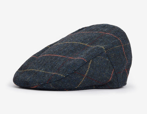 Wilkin Flat Cap in Navy Herringbone by Barbour Logan s of Lexington