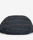 Wilkin Flat Cap in Navy Herringbone by Barbour