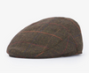 Wilkin Flat Cap in Olive Herringbone by Barbour