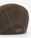 Wilkin Flat Cap in Olive Herringbone by Barbour