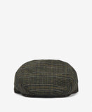 Wilkin Flat Cap in Olive Check by Barbour