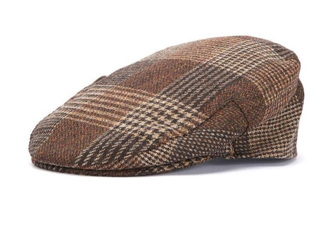 Deveron Tweed Flat Cap in Rustic Mix by Barbour