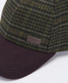 Clyde Sports Cap in Brown-Olive Plaid by Barbour