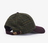 Clyde Sports Cap in Brown-Olive Plaid by Barbour