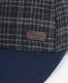 Clyde Sports Cap in Navy-Grey Plaid by Barbour
