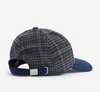 Clyde Sports Cap in Navy-Grey Plaid by Barbour
