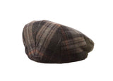 Ramsden Plaid Flat Cap in Olive Check by Barbour