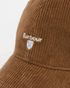 Preston Cord Cap in Beige by Barbour