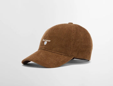 Preston Cord Cap in Beige by Barbour